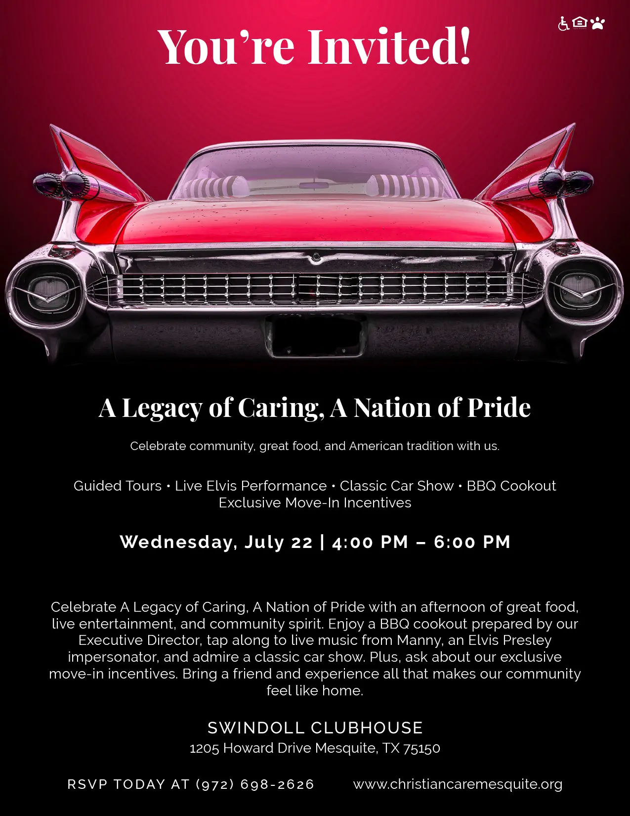 A Legacy of Caring, A Nation of Pride Event
